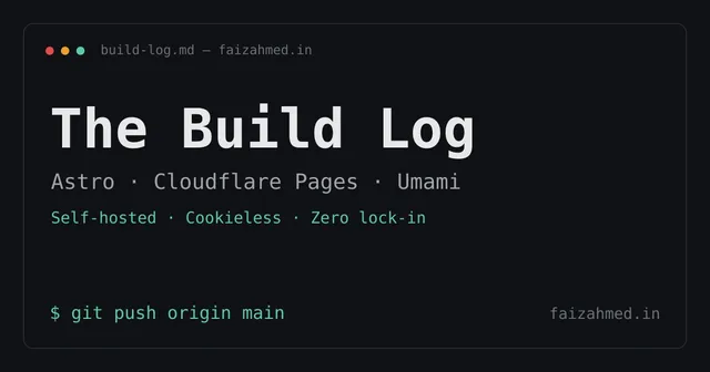 The Build Log: Rebuilding My Blog on Astro, Cloudflare Pages & Umami