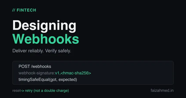 Designing Webhooks: Delivery, Retries, Signatures
