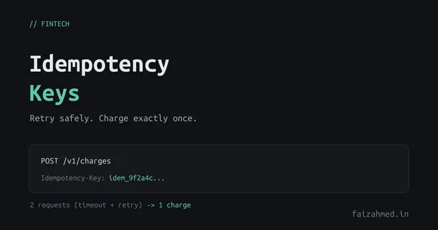 Idempotency Keys: How Stripe-Style APIs Prevent Double Charges