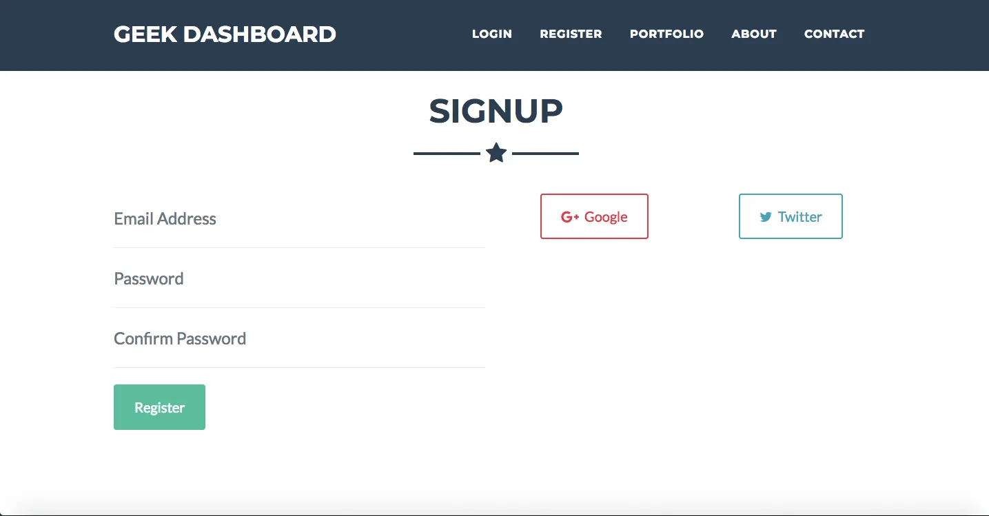 SignUp Page